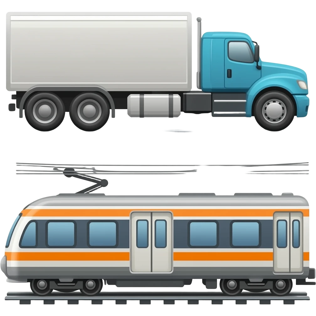 🚛🚃🚃 emoji