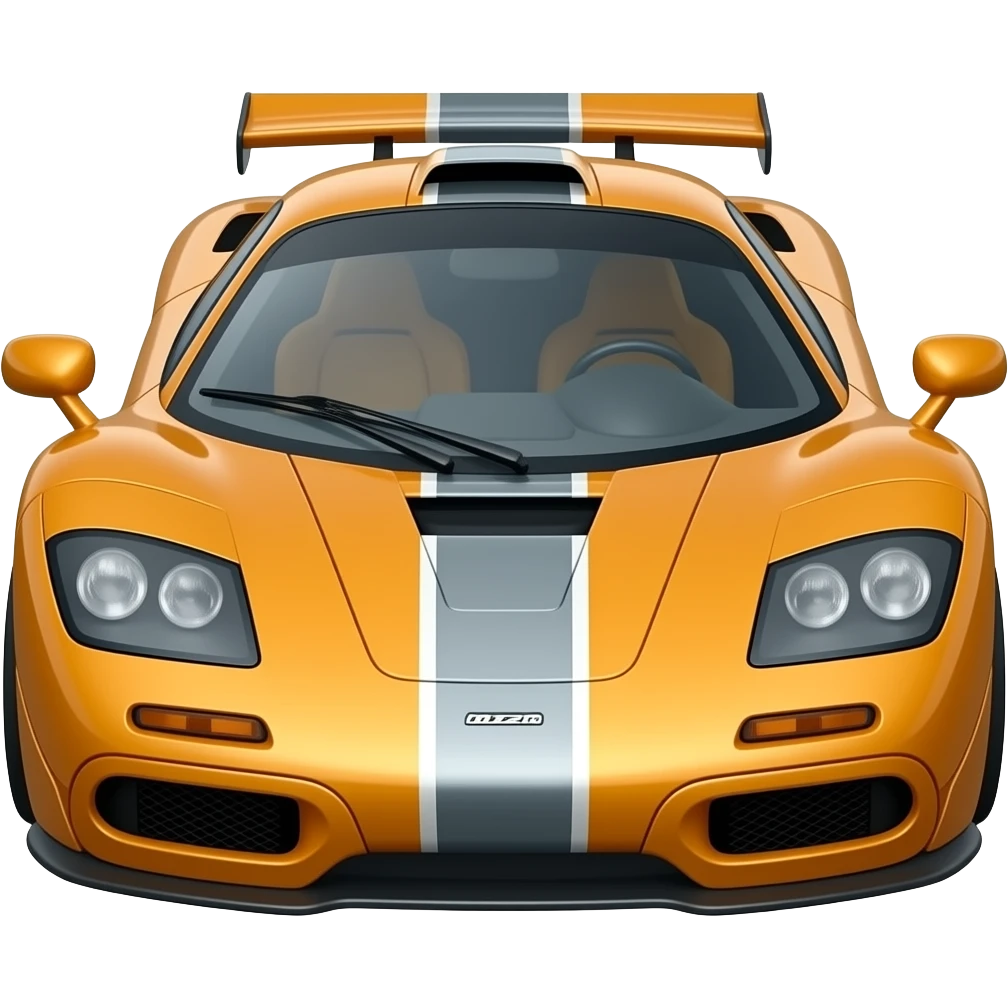 mclaren f1 , hyper real, highly detailed emoji