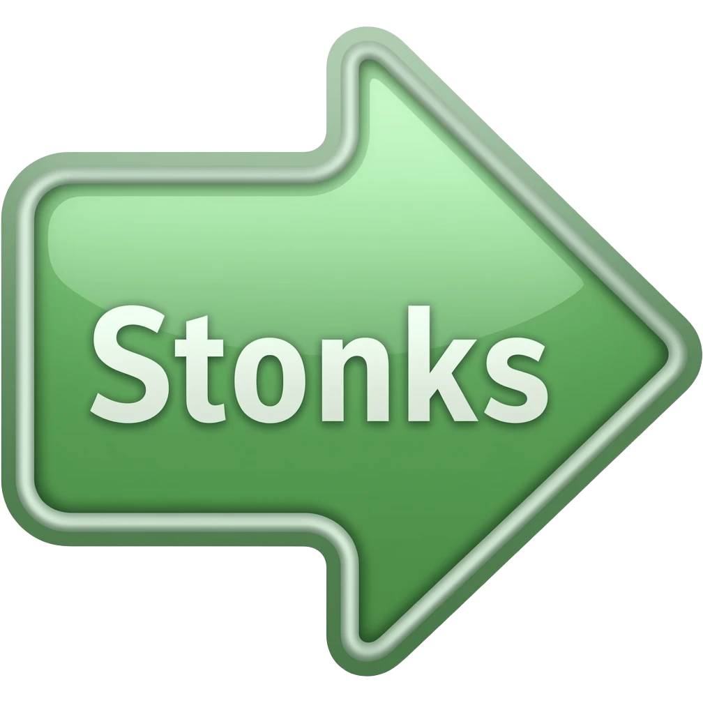 flecha verde stonks emoji
