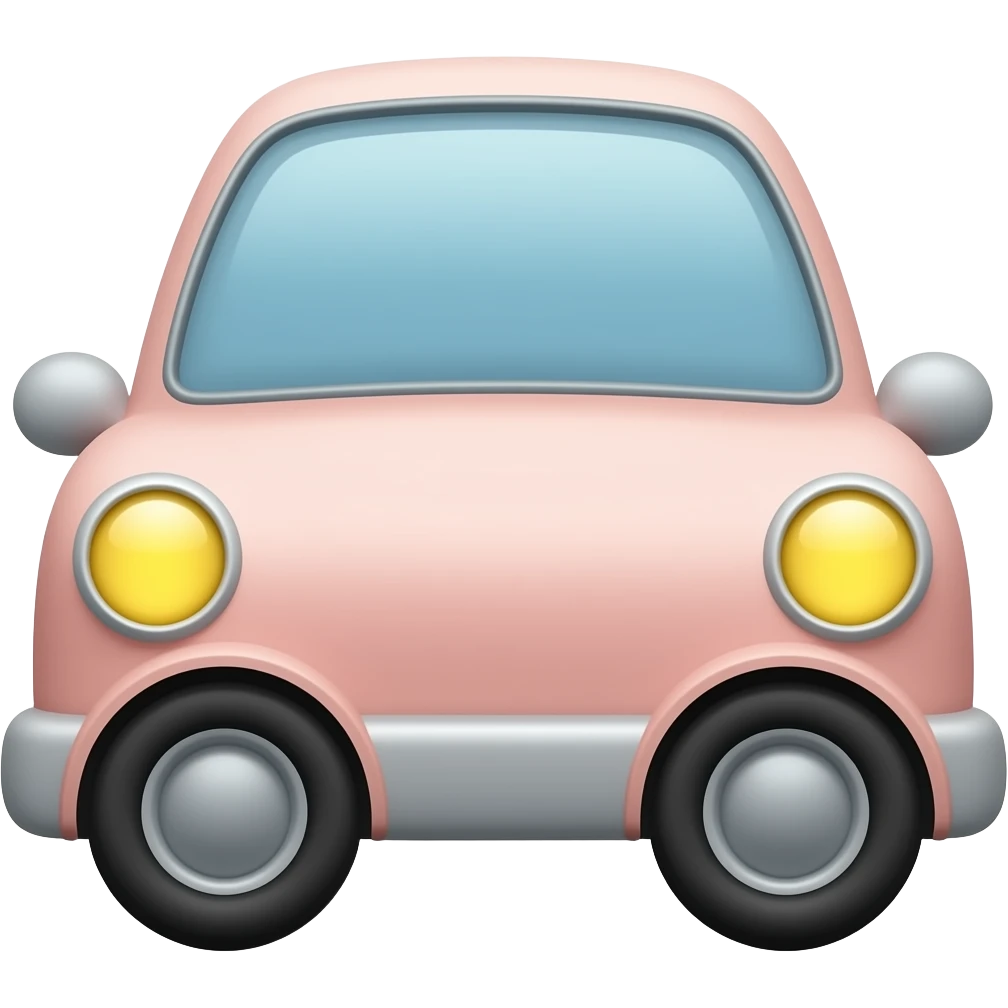 light pink car emoji