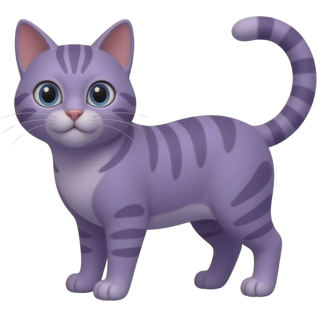 Purple cat emoji