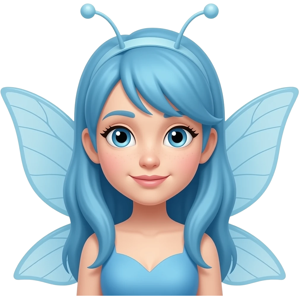 Hada azul emoji