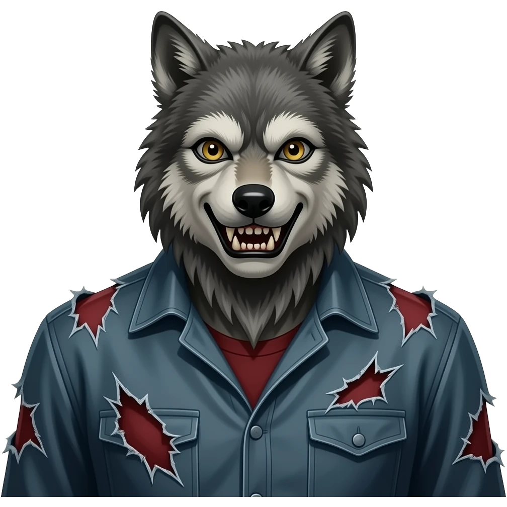 (Lon CHaney Jr.), Wolf Man, classic, horror, old movies emoji