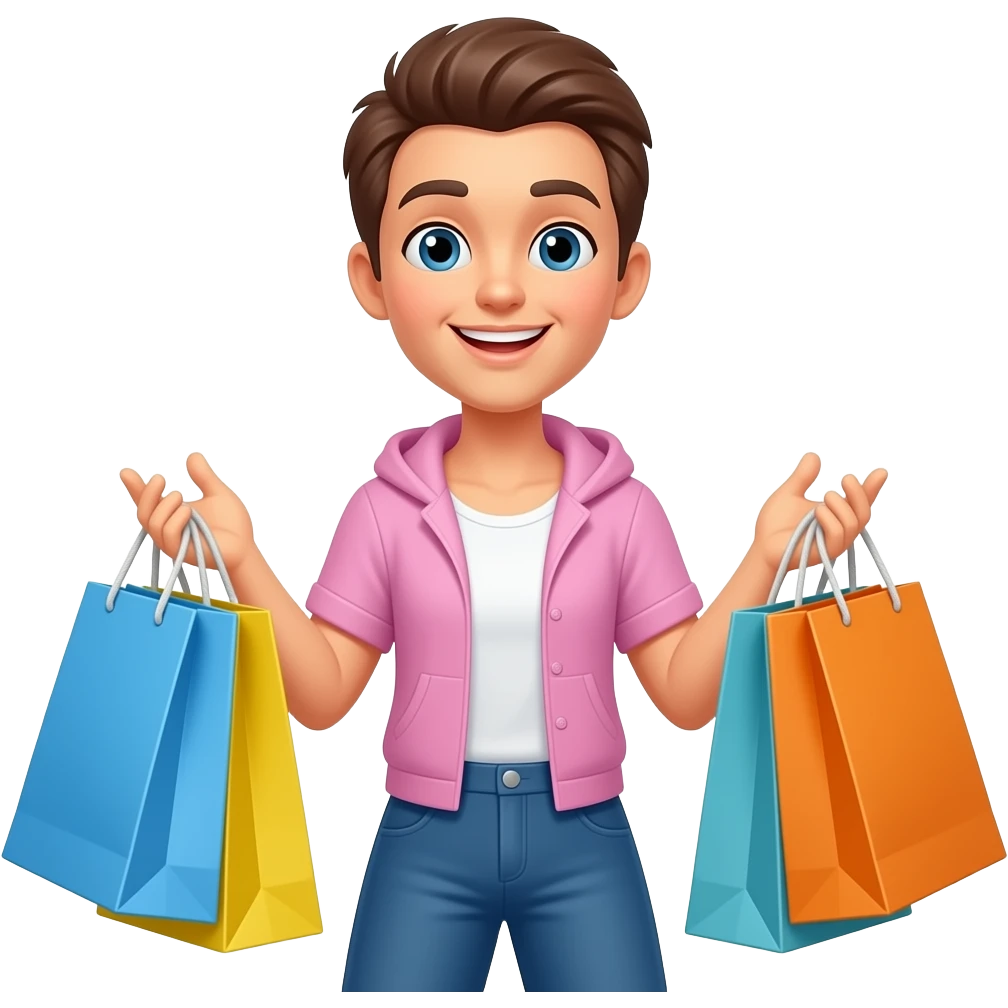 COM SACOLAS emoji