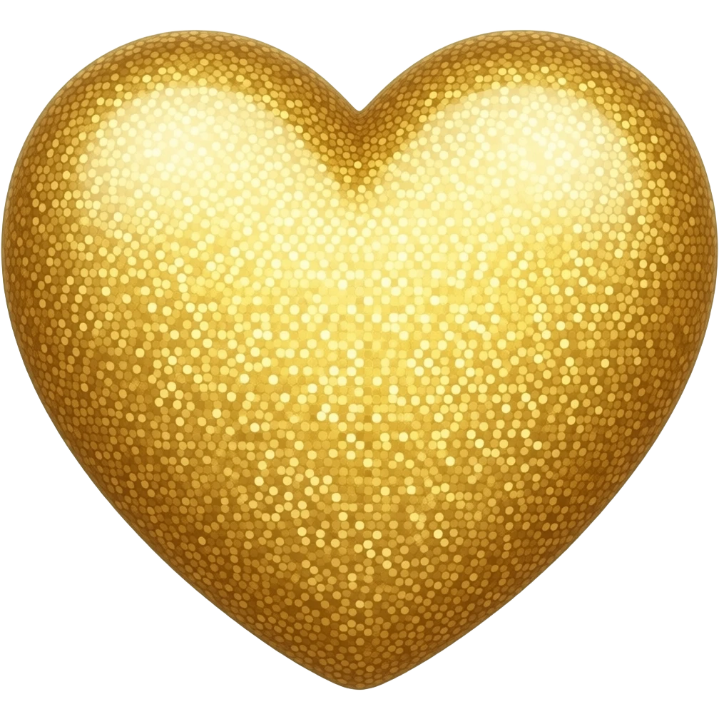 Small true gold sparkling heart emoji emoji | AI Emoji Generator