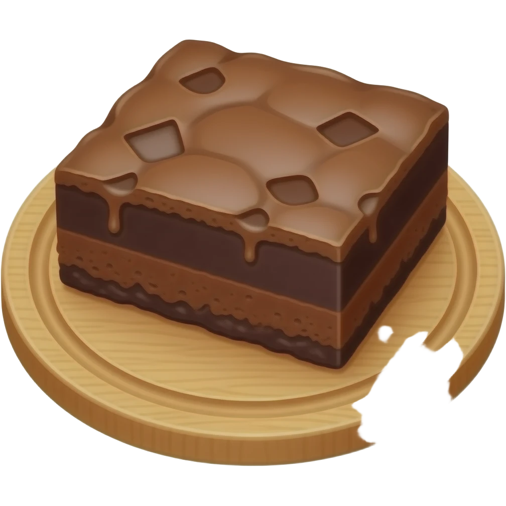 brown brownie emoji
