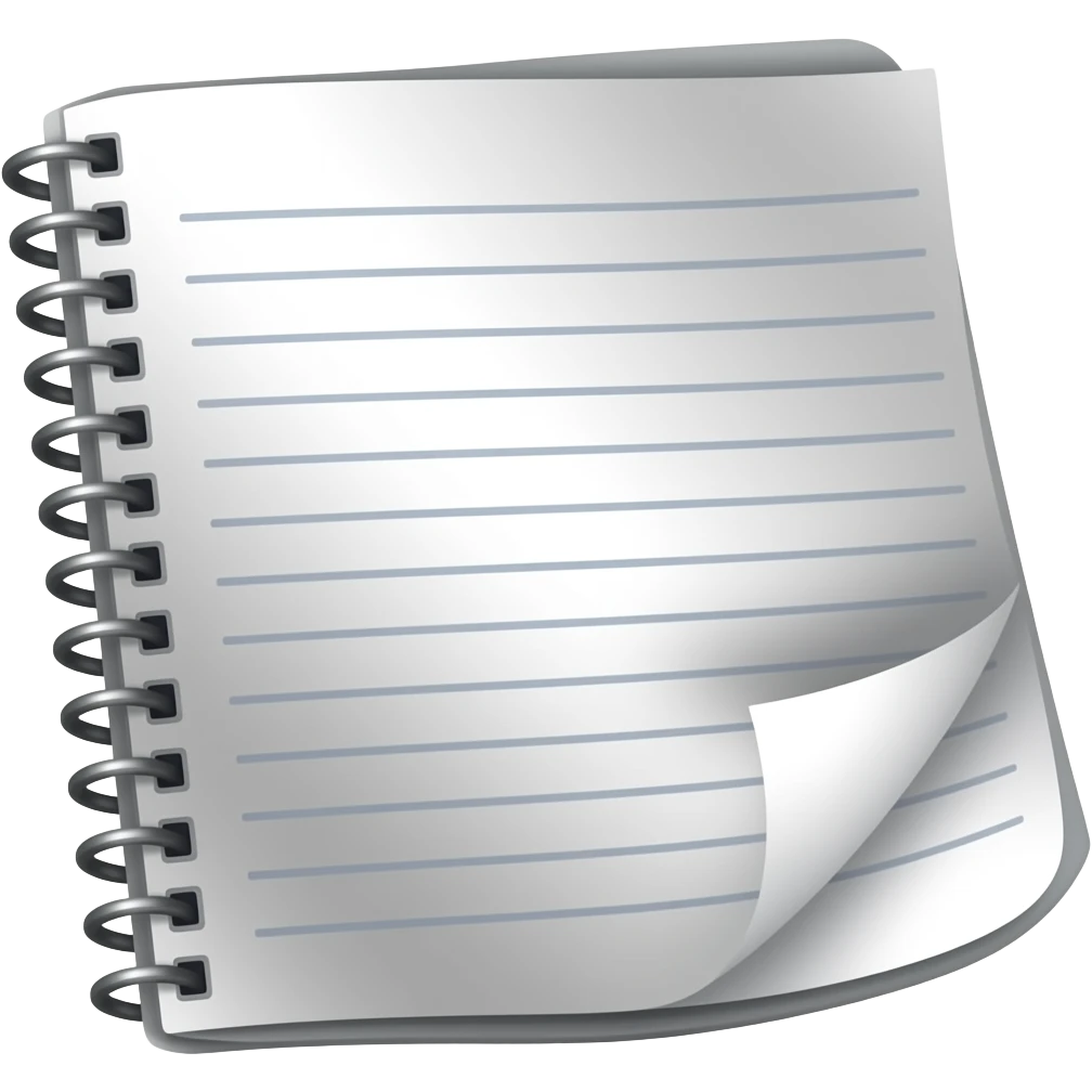 White Page Overlay PNG emoji