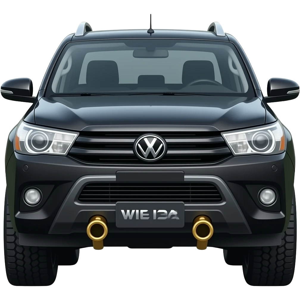 4X4 BLACK VIGO HILUX more modified emoji