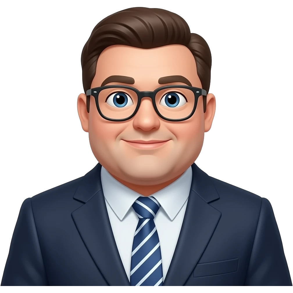 fat man in suit emoji