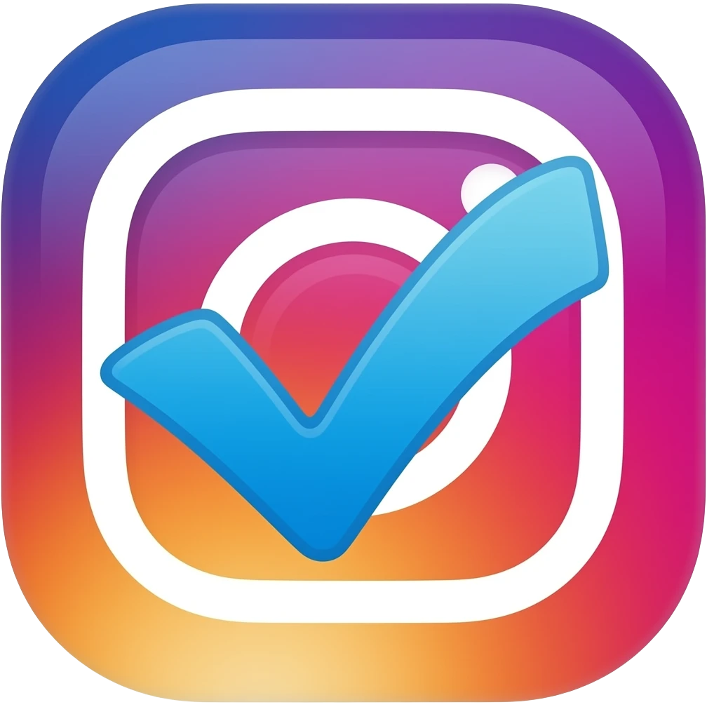 Instagram Blue tick emoji