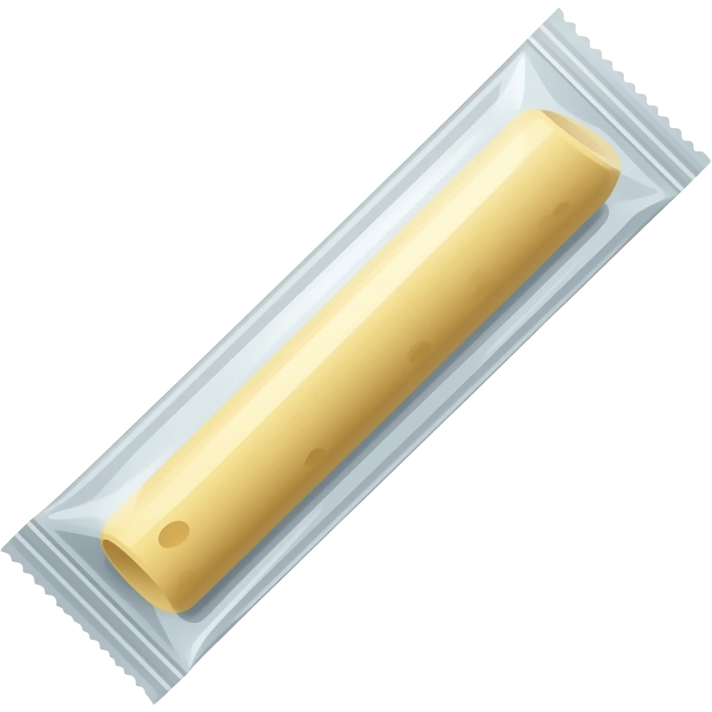 cheese string in wrapper emoji