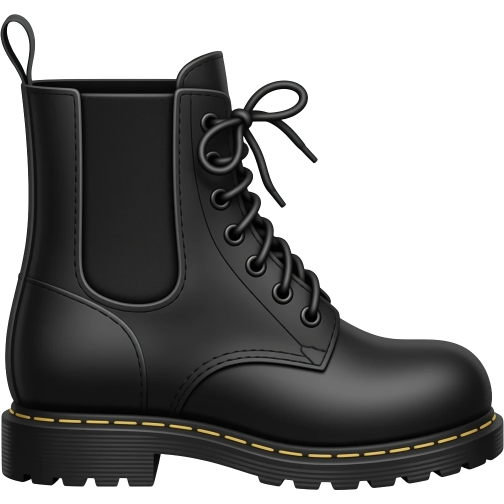 botas negras emoji