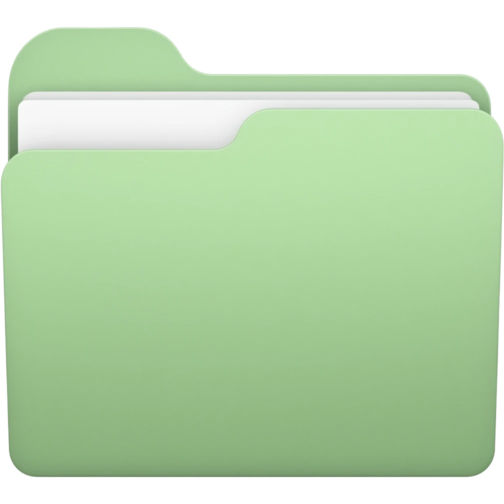 light green macbook folder emoji