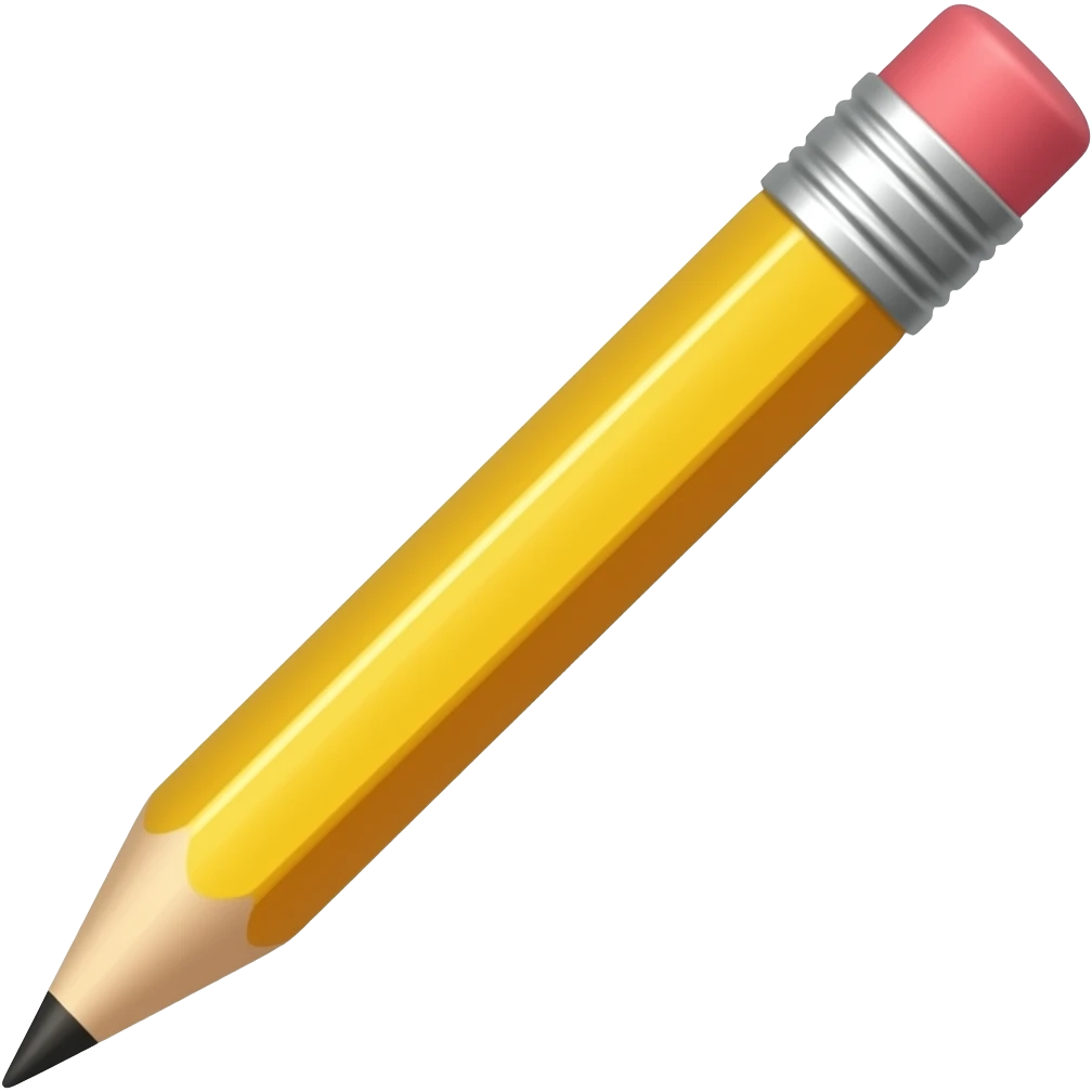 thin pencil emoji