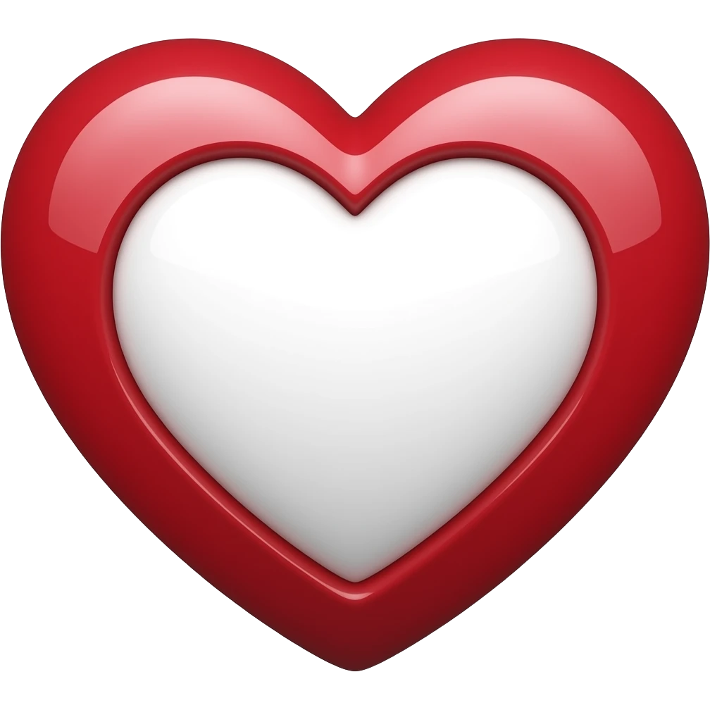 Corazón sin centro emoji