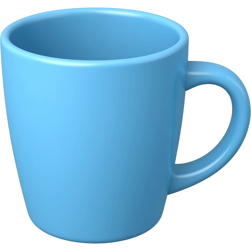 Blue cup emoji