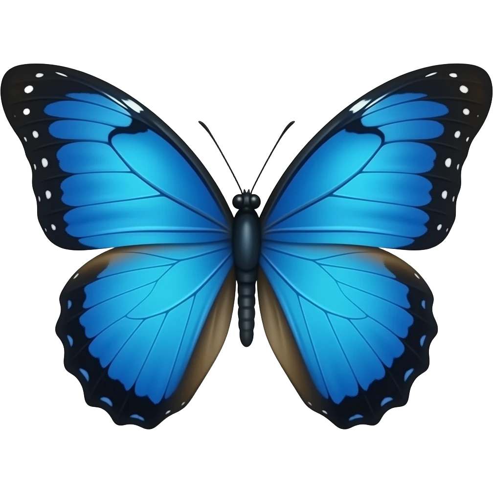 navy blue butterfly emoji