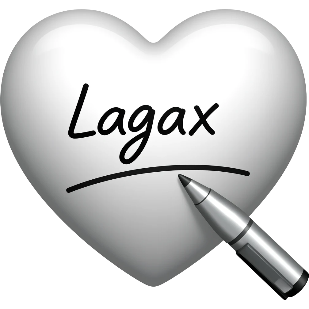 heart that is getting written law on emoji