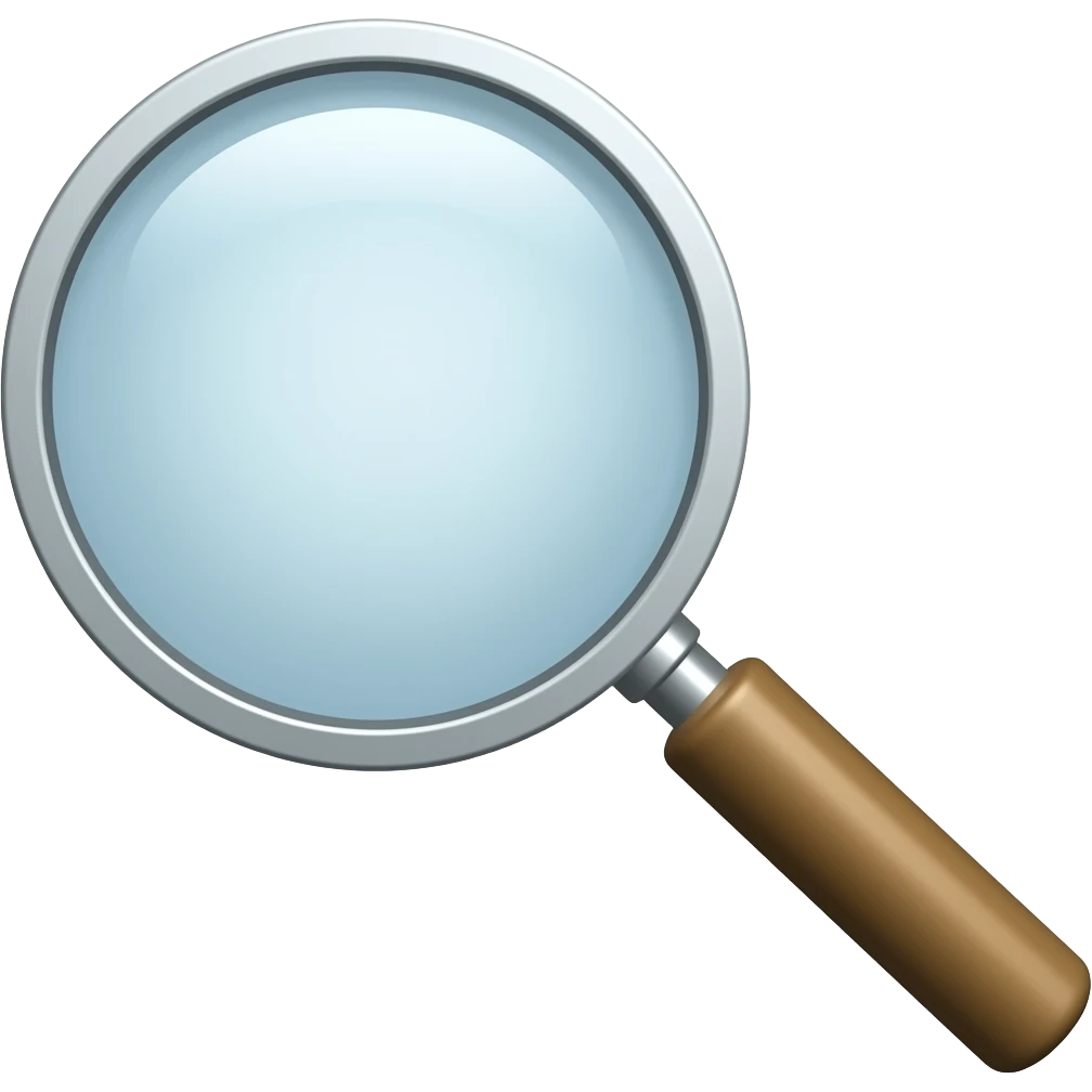 magnifying glass emoji