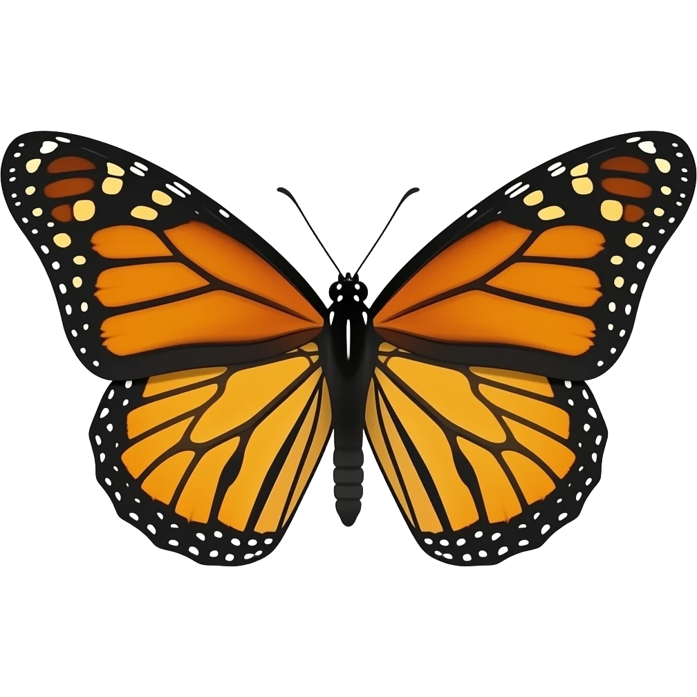 monarch butterfly emoji