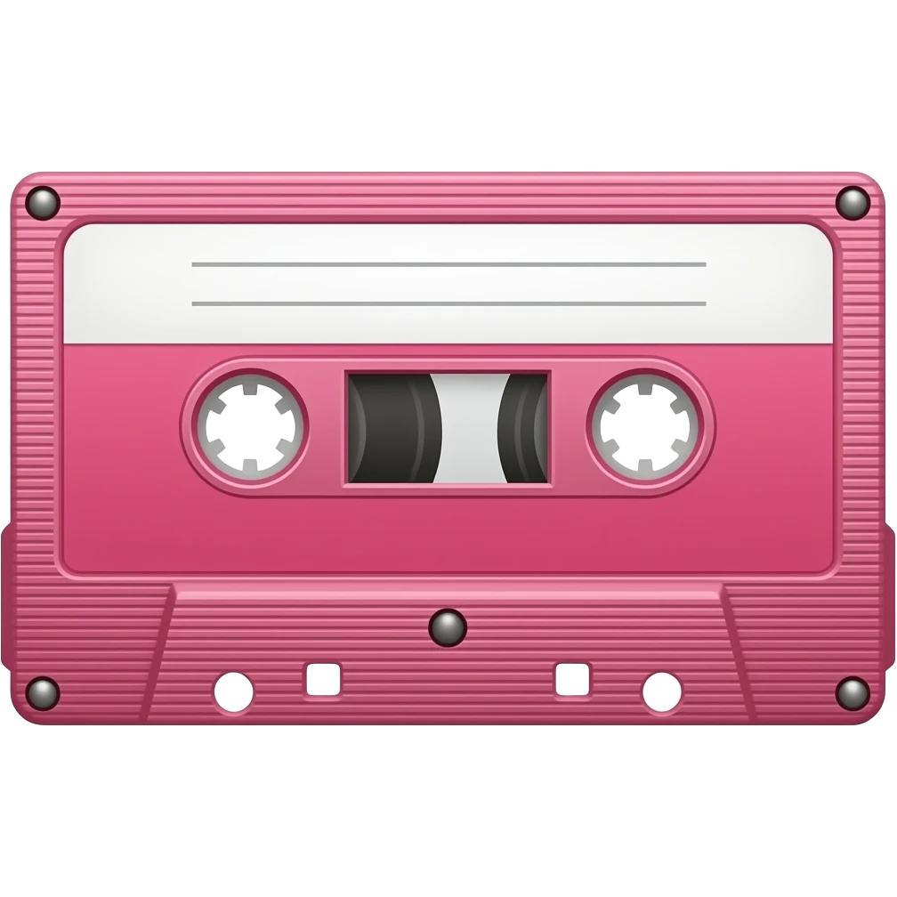 EXTREMELY BARELT PINK wire  cassette emoji