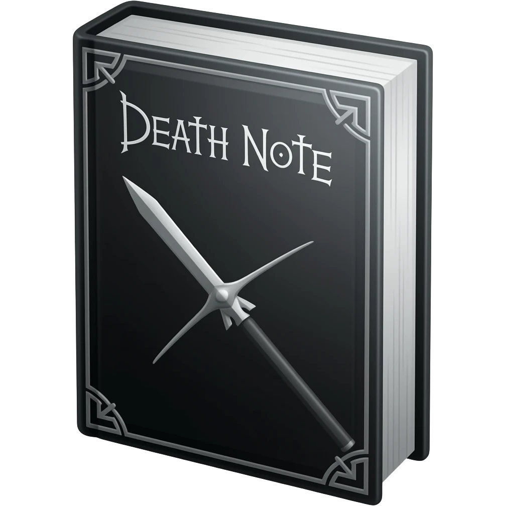 Death note book emoji emoji