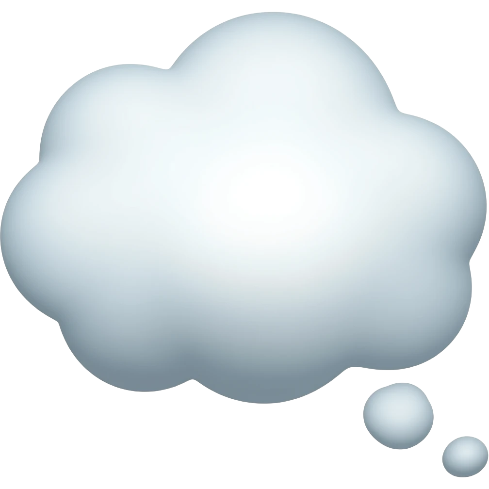 think bubble emoji