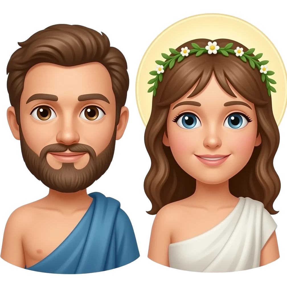 Canin and Abel of adam and eve emoji