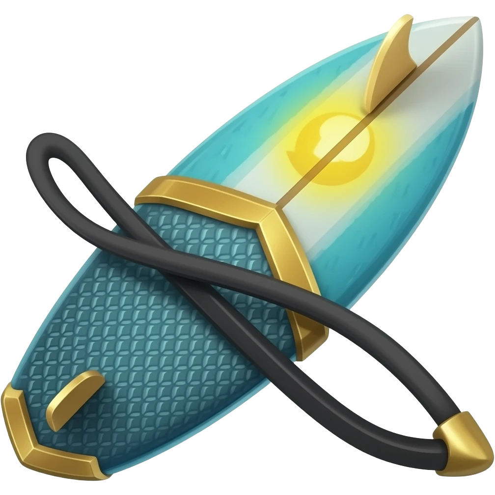 a surf board made of rock, like the one malphite from league of leyends would use emoji