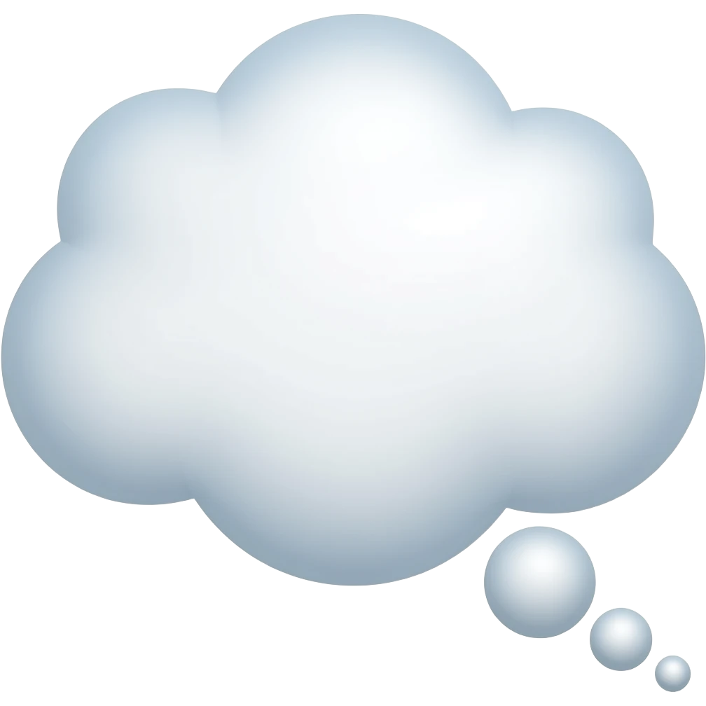 bubble thoughts emoji