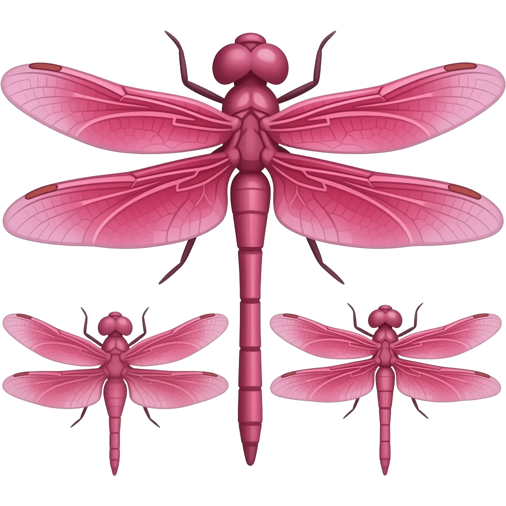 Libelulas rosas emoji