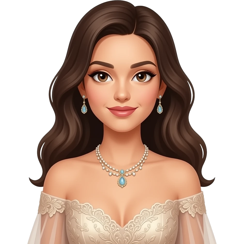 Mulher sexy com vestido elegante emoji