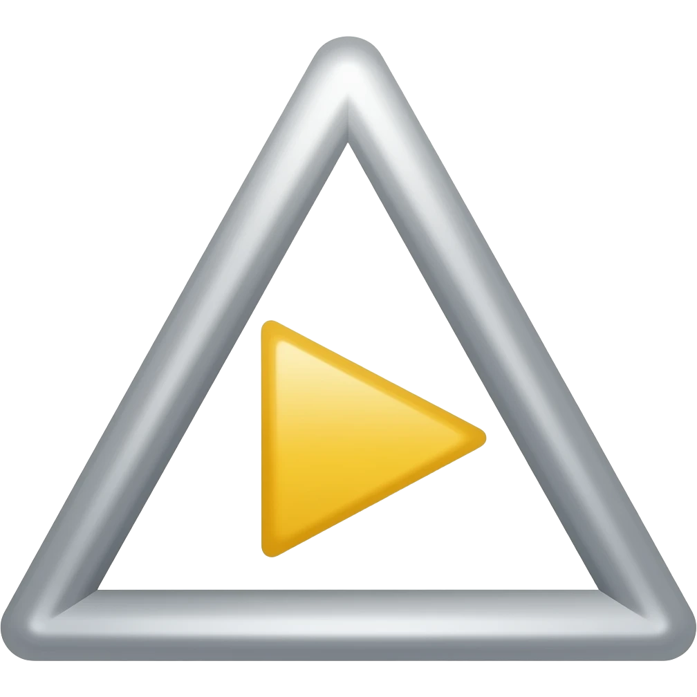 play symbol tringle emoji