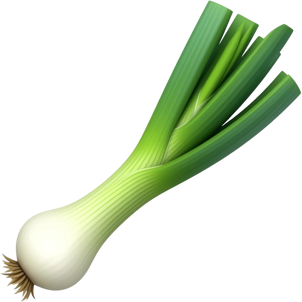 green onion.  iPhone emoji style emoji