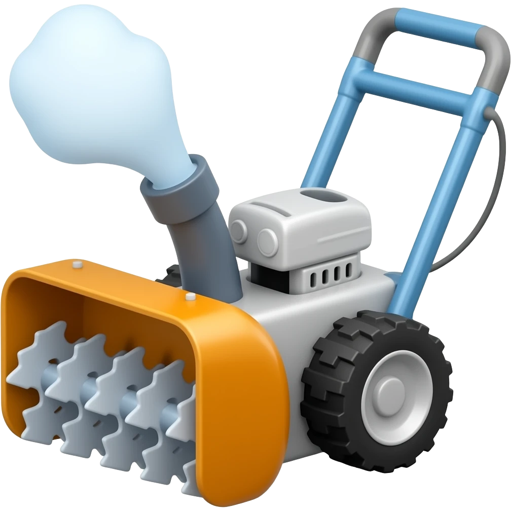 electric snow blower emoji
