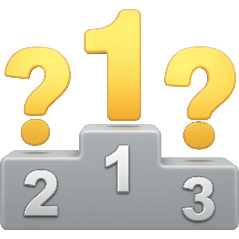 stand for first second third place emoji