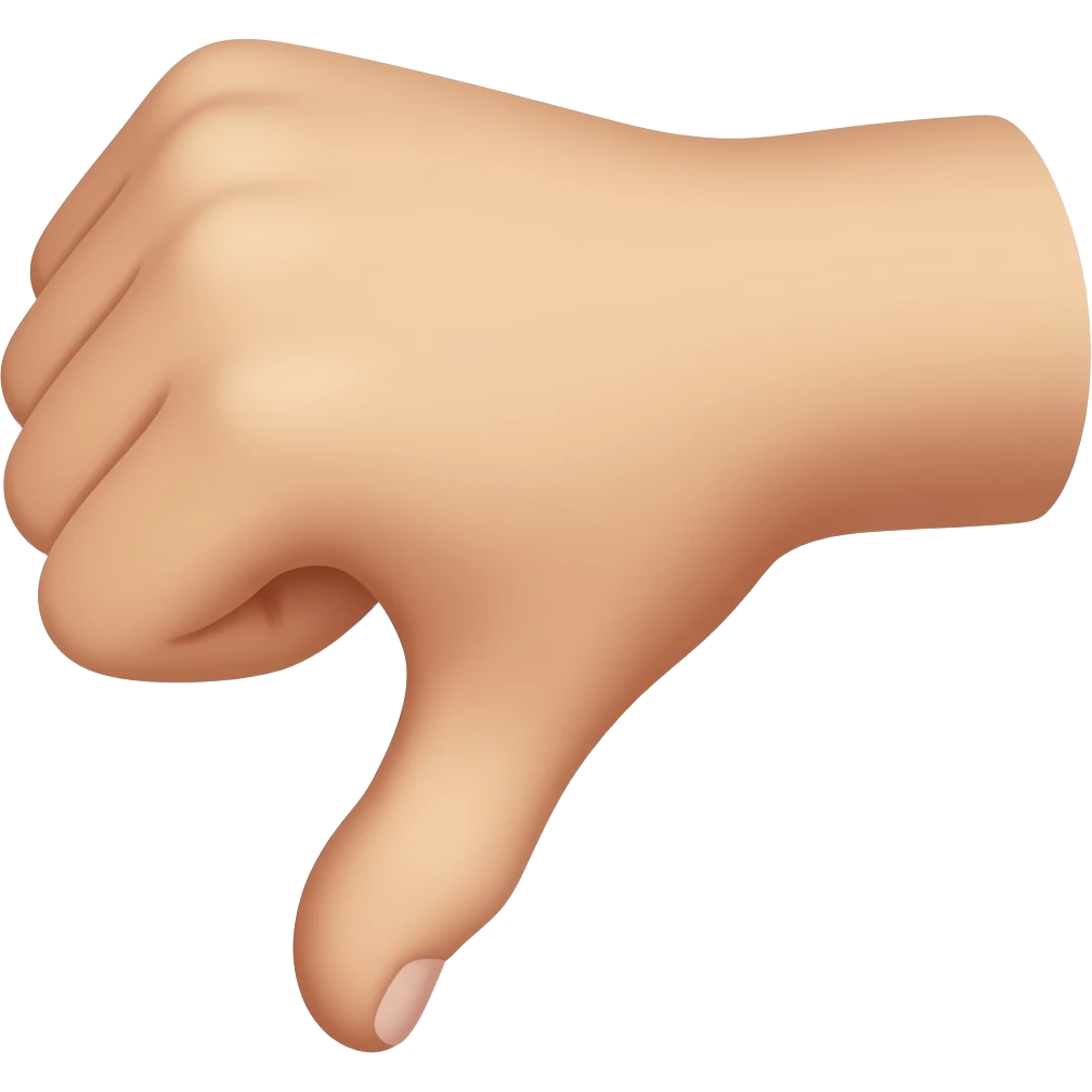 thumb down emoji