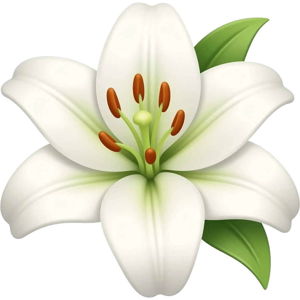 Lily flower emoji