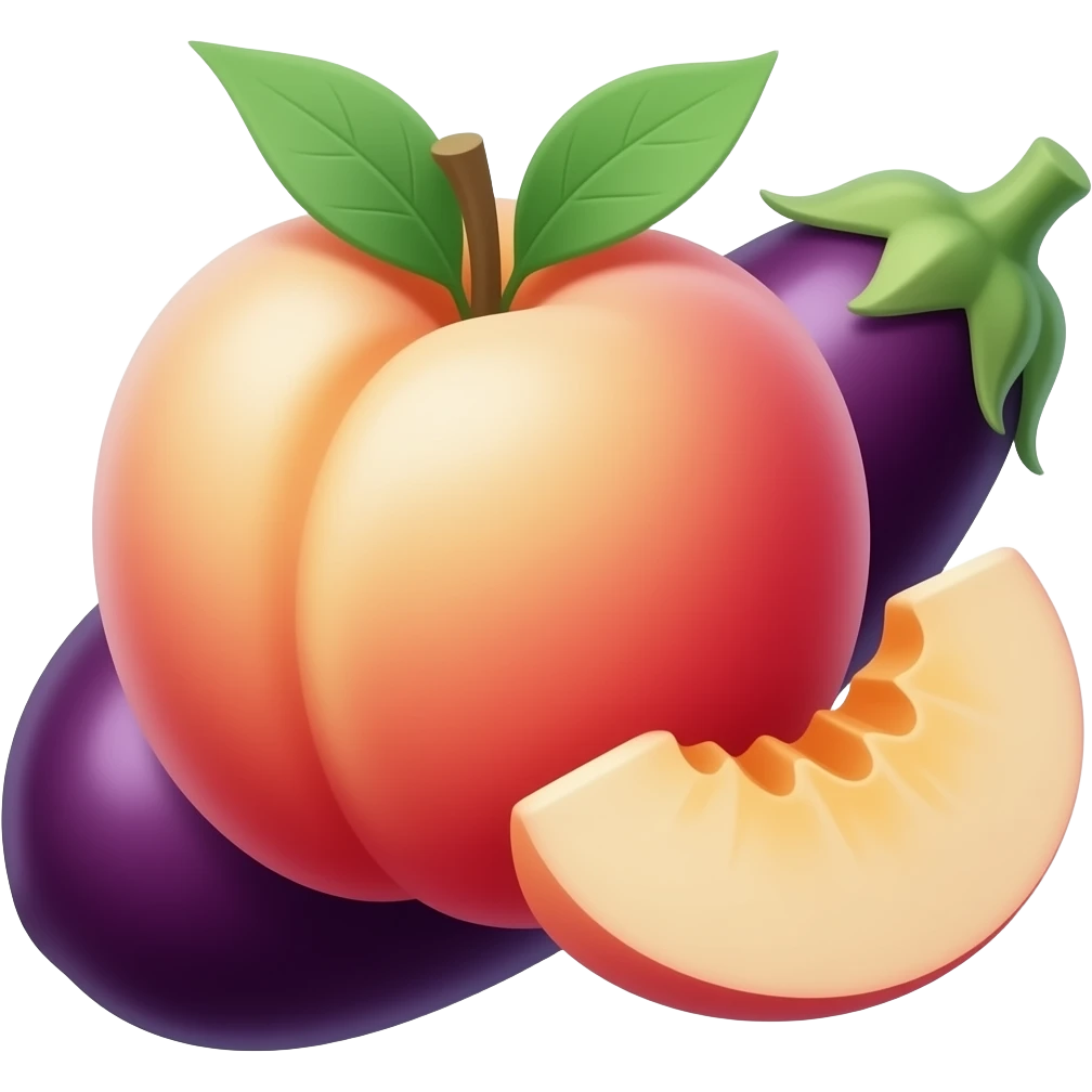 🍑🍆 emoji