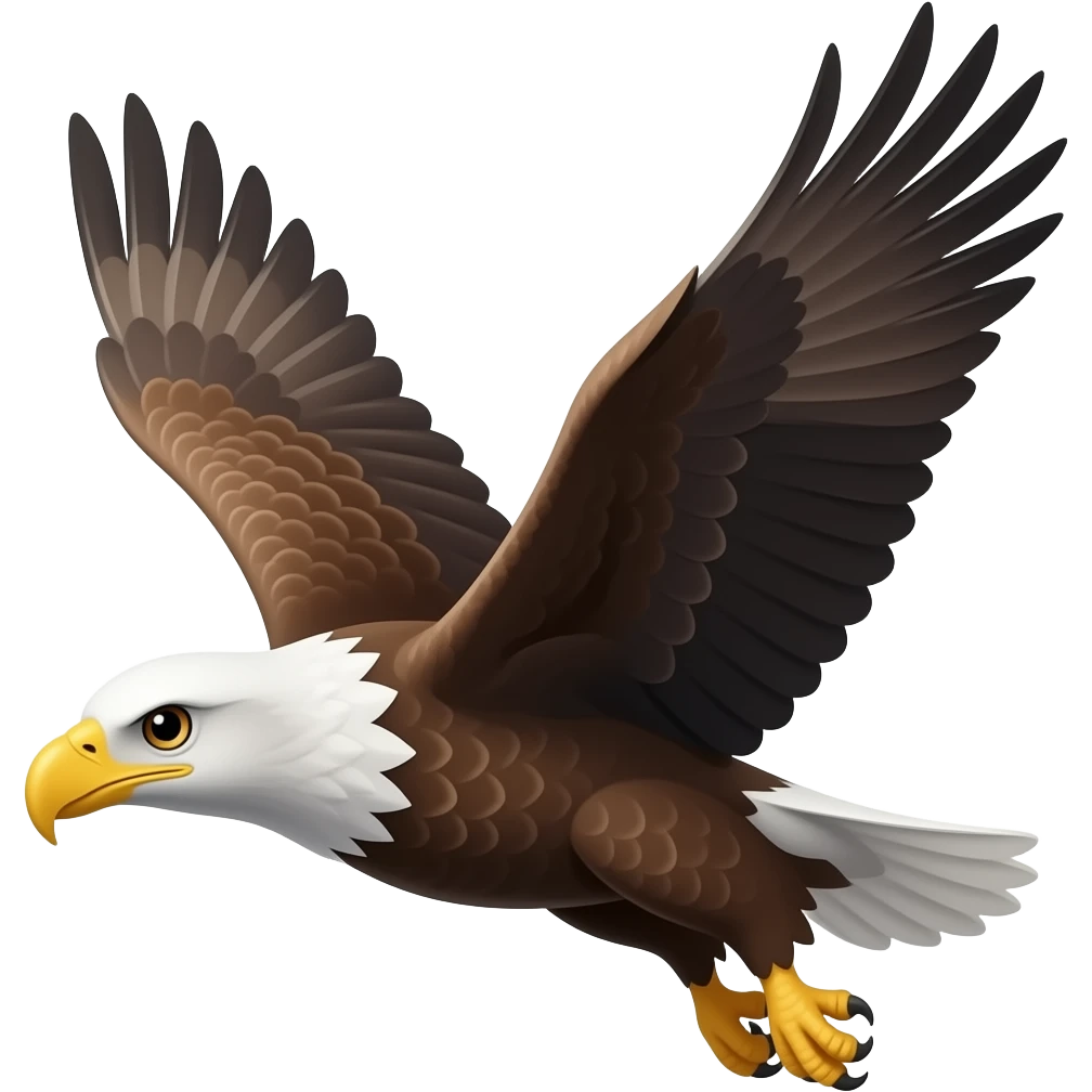 Eagle flying emoji