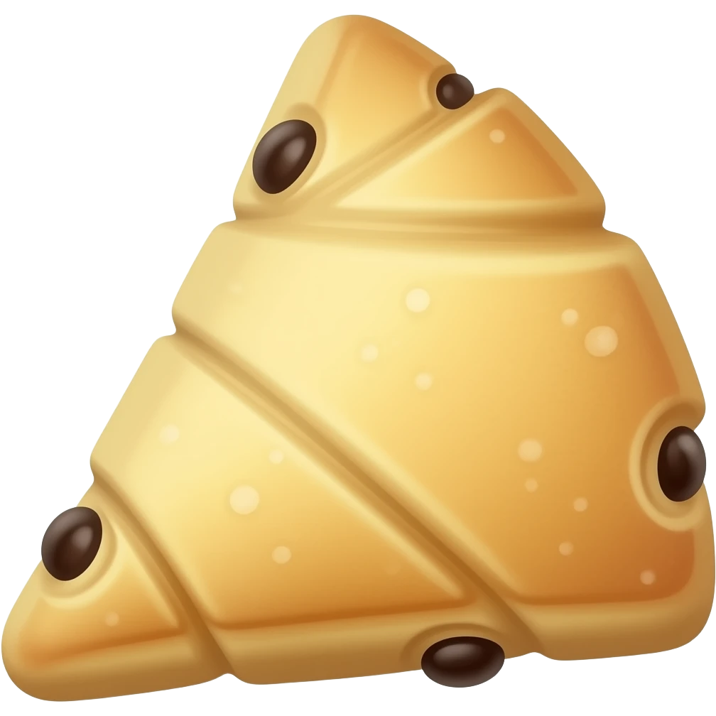 Triangle scone emoji