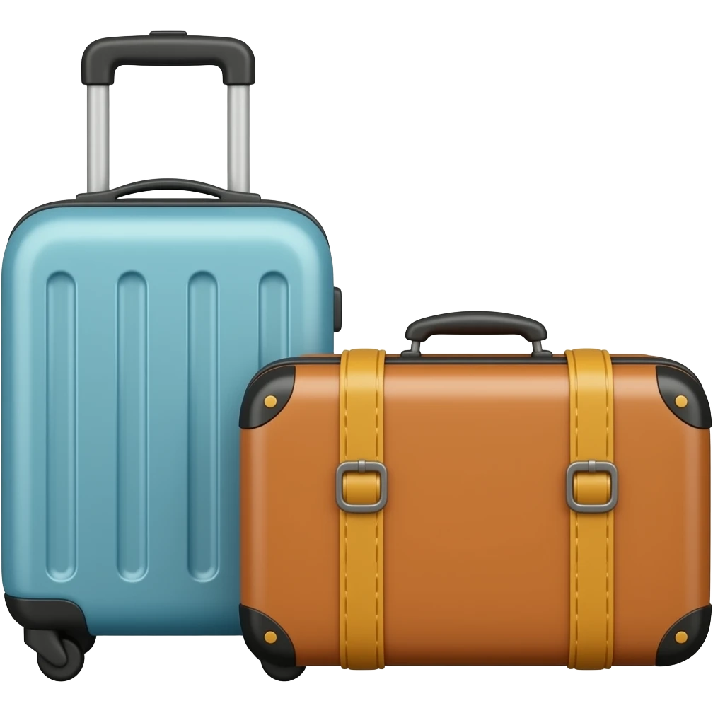 2 valises emoji