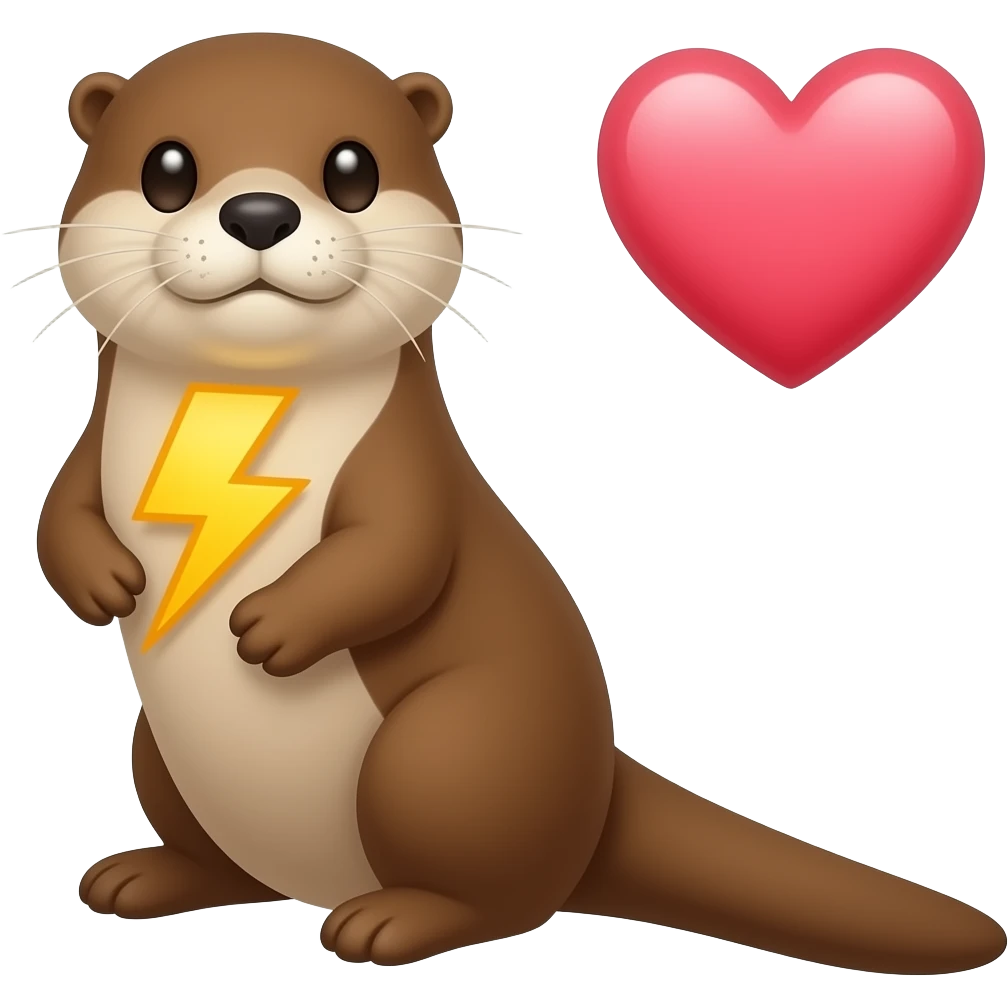🦦⚡️♥️ emoji