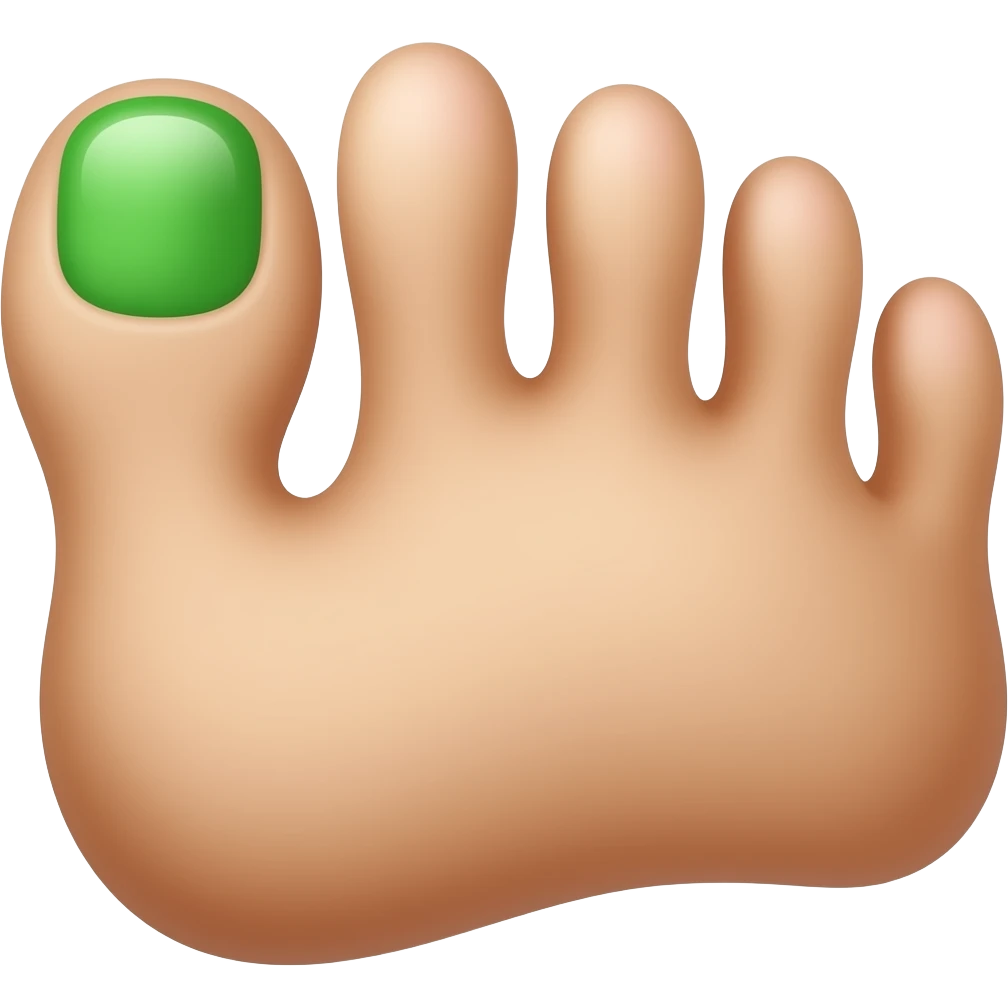 green toe emoji