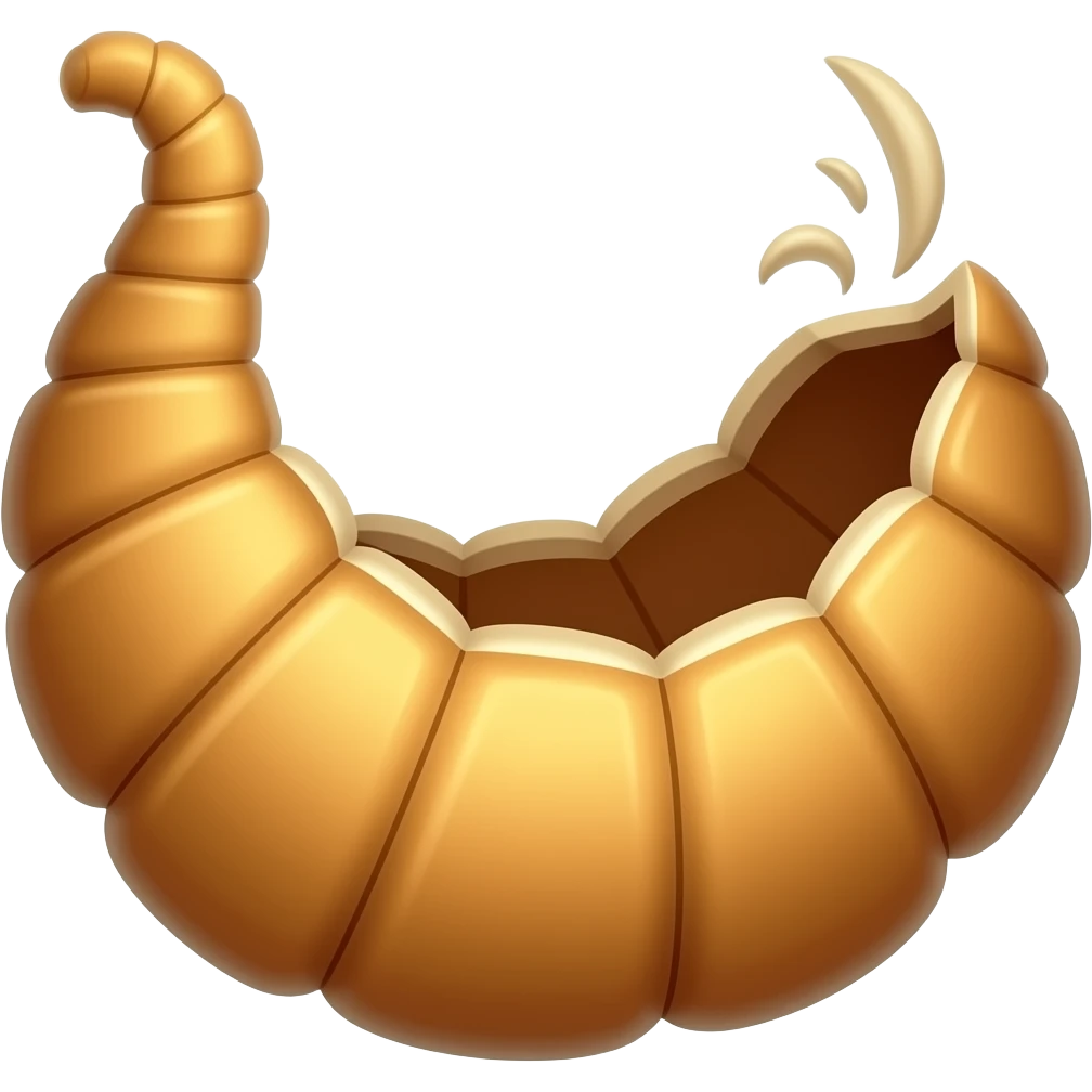Empty Cornucopia facing viewer emoji