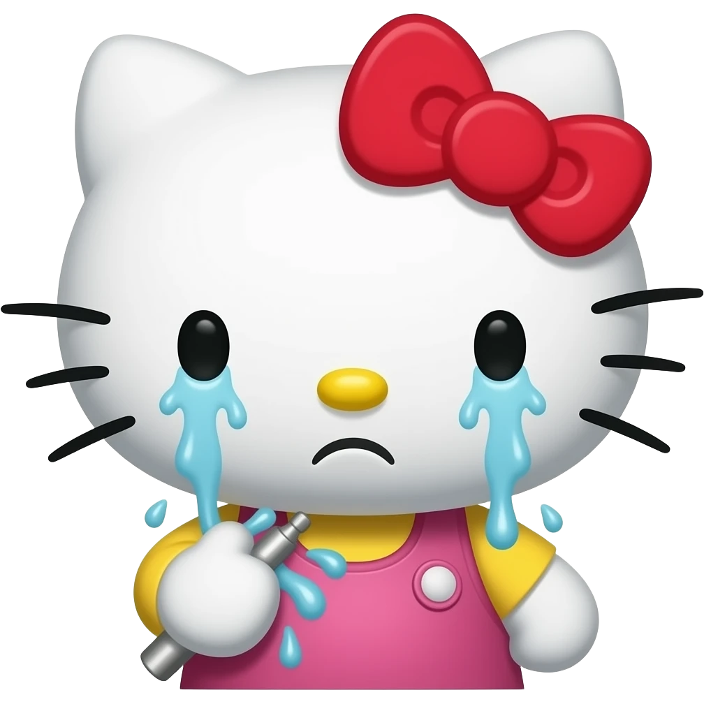 vomiting, diarrhea, epidemic hello kitty emoji