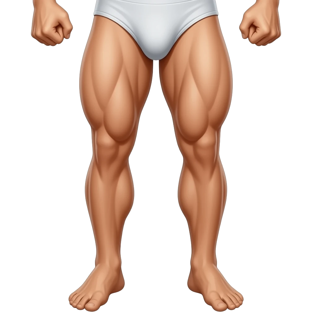 strong male human calves emoji