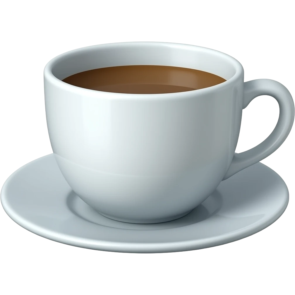 cup with saucer porcelain emoji