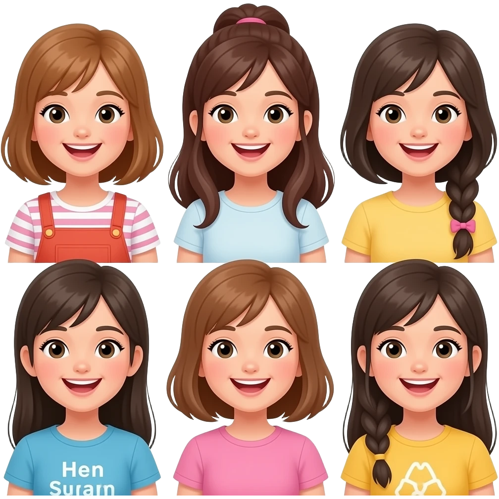 many girls laughing emoji