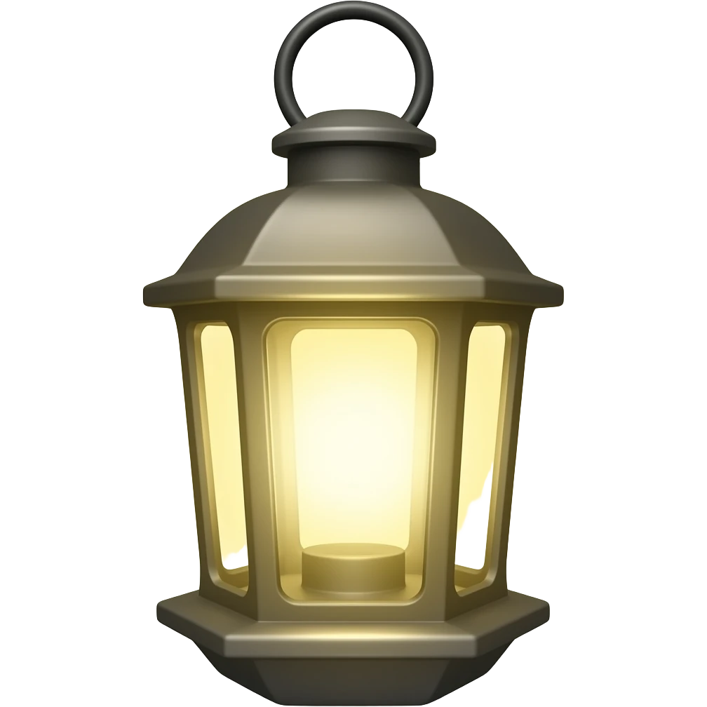 Lantern lamp emoji